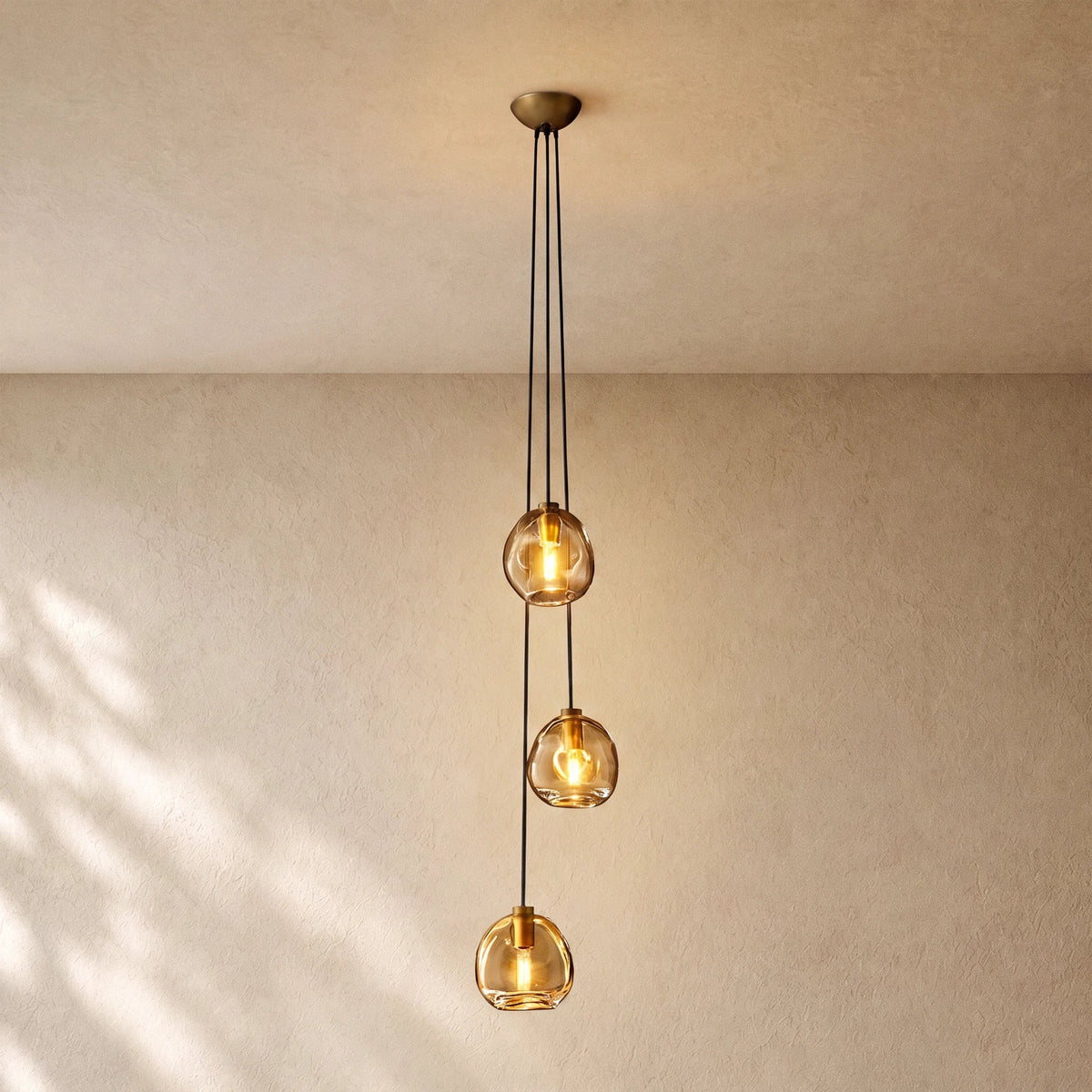 Bubble  Glass Cascade Pendant