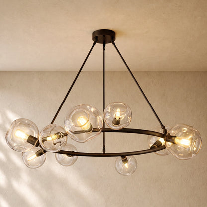 Bubble Glass Round Chandelier