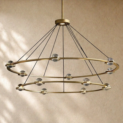 Ecletant Two-Tier Round Chandelier