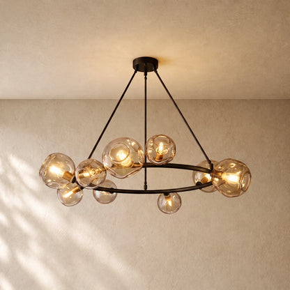 Bubble Glass Round Chandelier