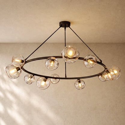 Bubble Glass Round Chandelier