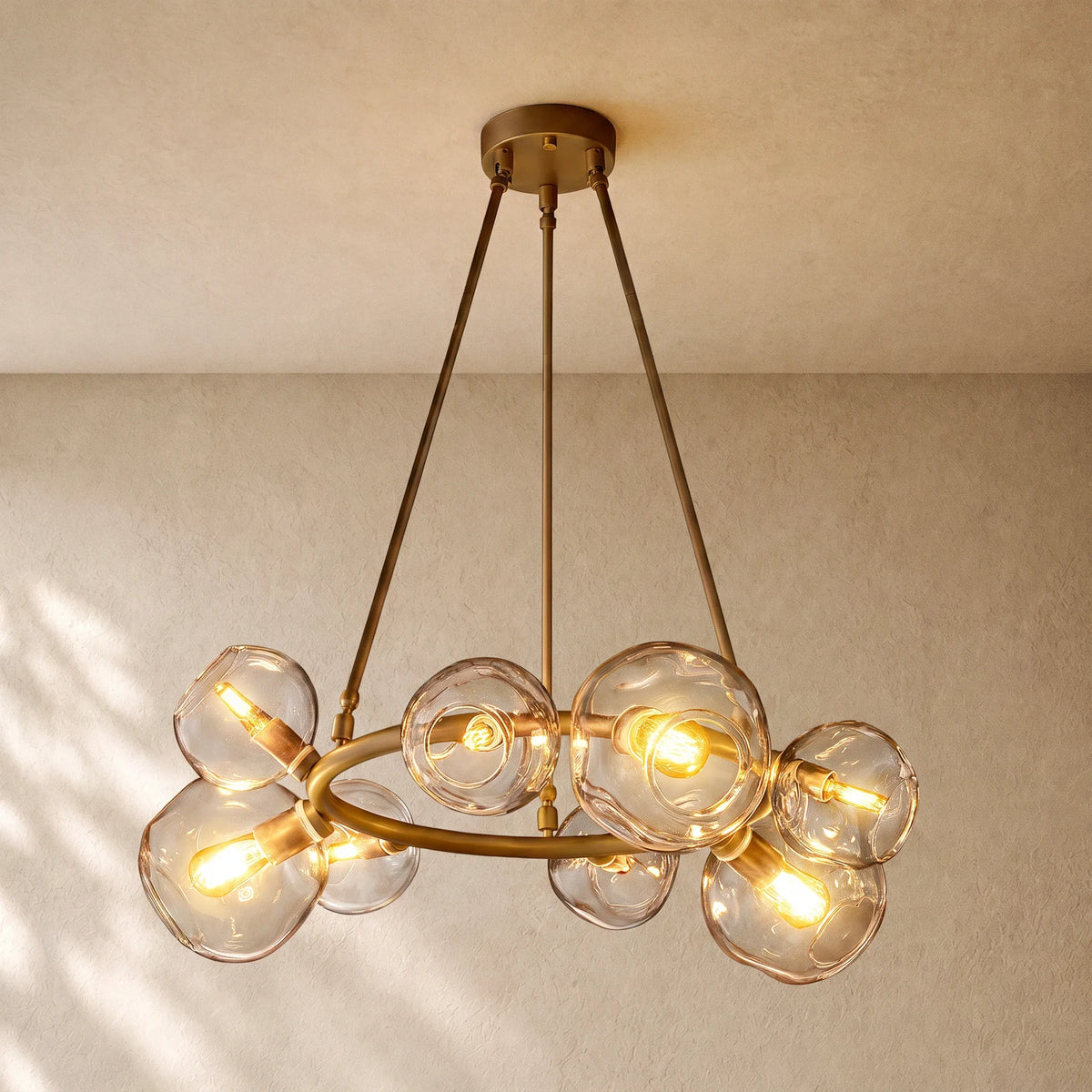 Bubble Glass Round Chandelier