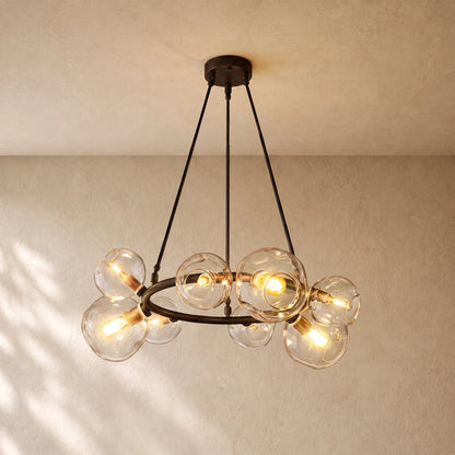 Bubble Glass Round Chandelier