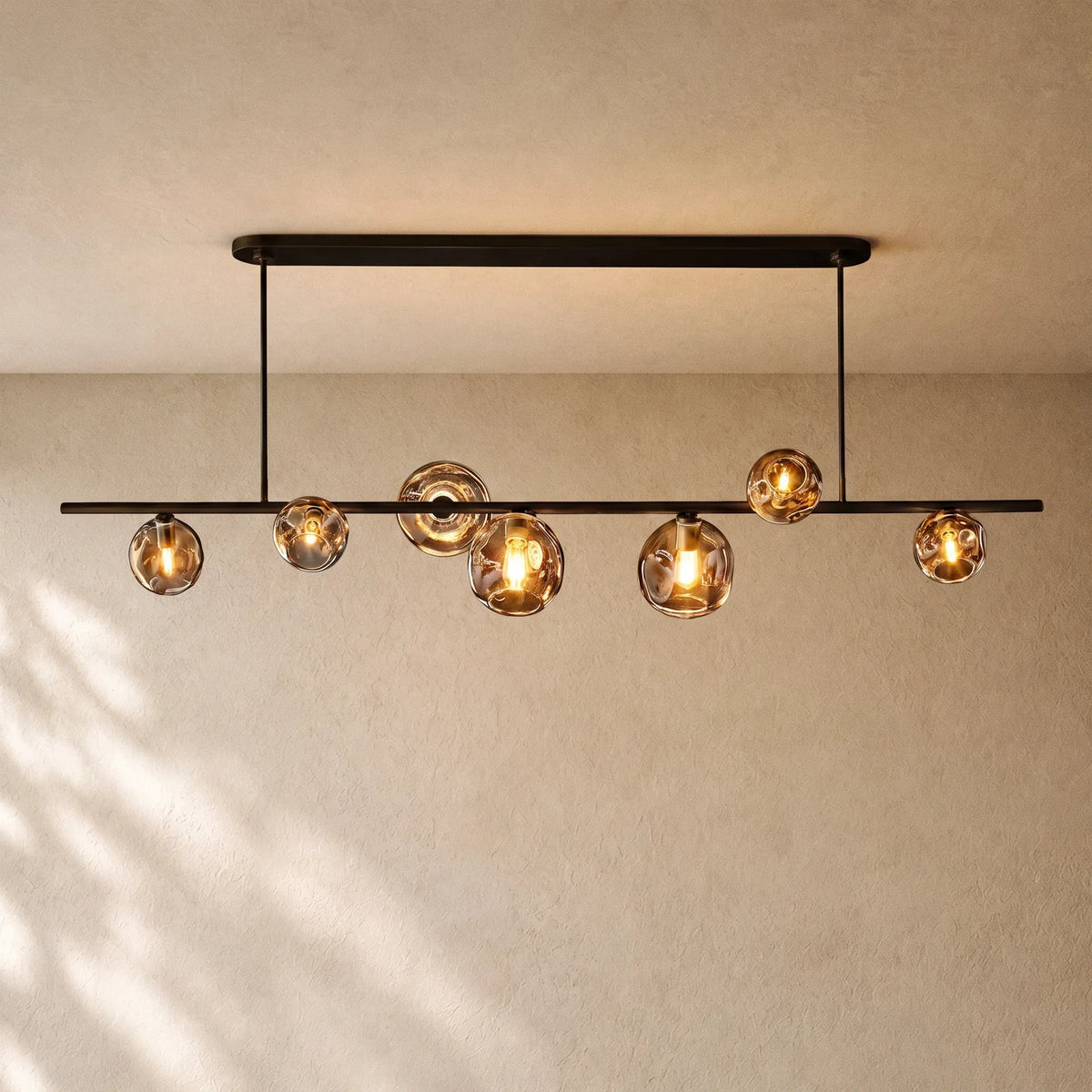 Bubble Glass Linear Chandelier