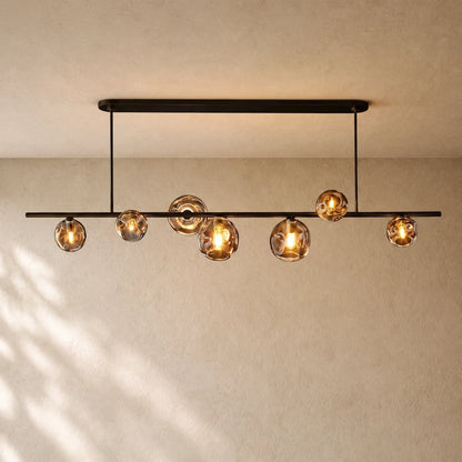 Bubble Glass Linear Chandelier