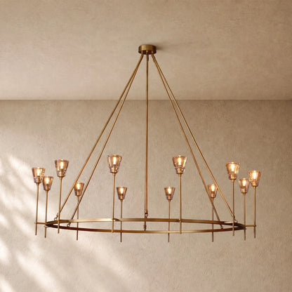 Torch de Vera Round Chandelier