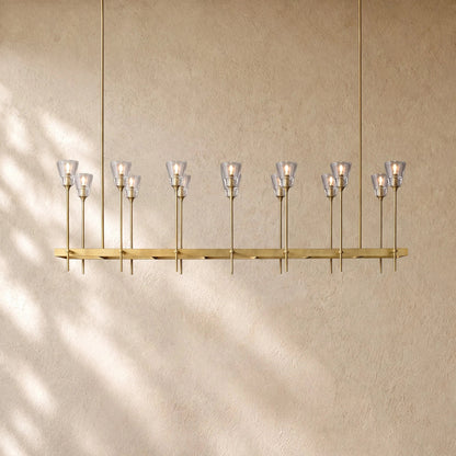 Torch De Vera Rectangular Chandelier