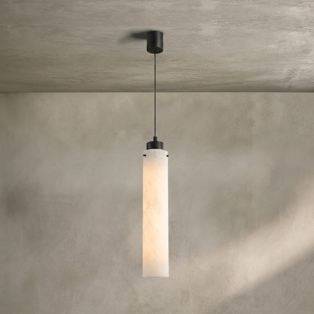 Simple marble pendant lamp