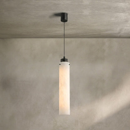 Simple marble pendant lamp