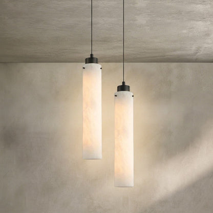 Simple marble pendant lamp