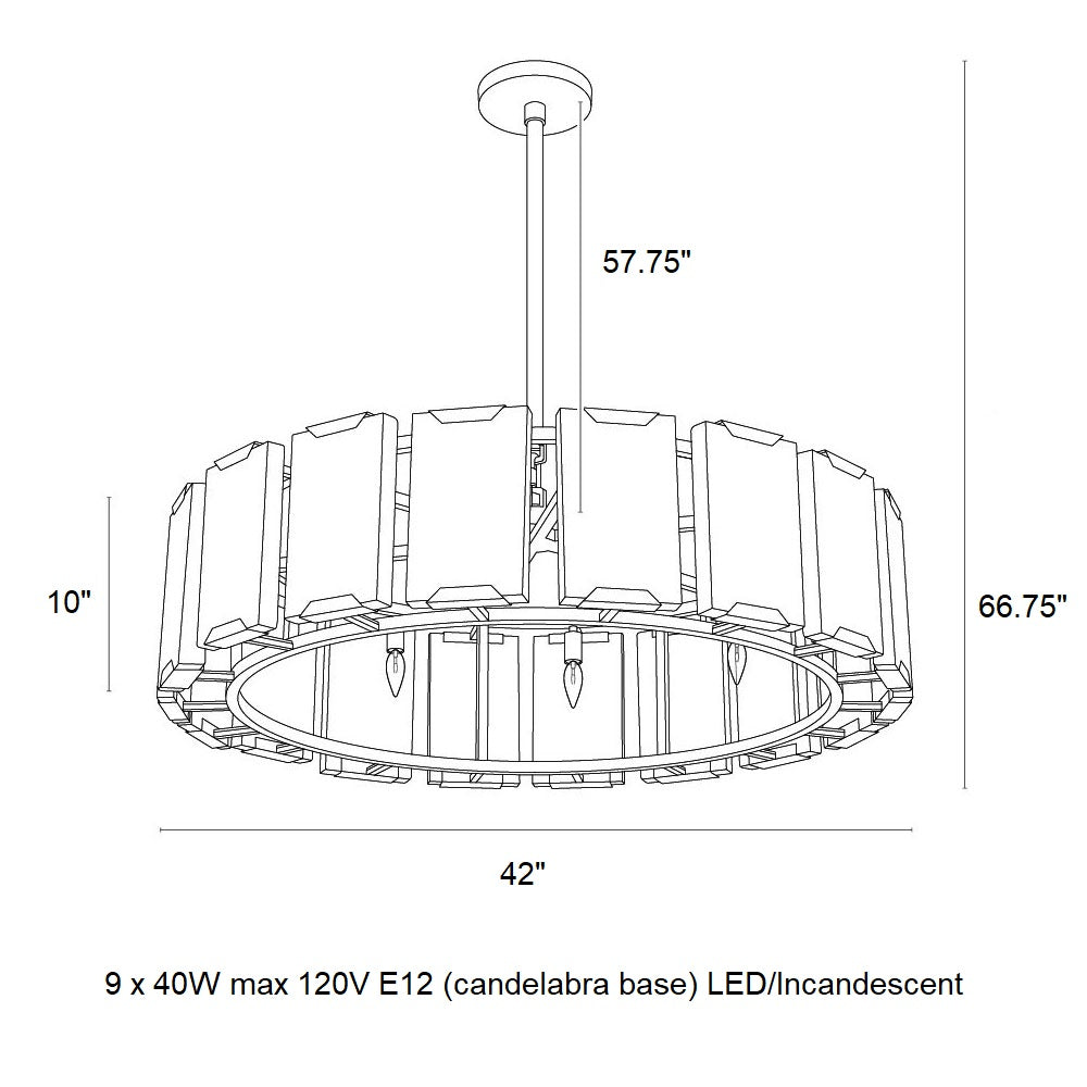 Rovira Alabaster Chandelier