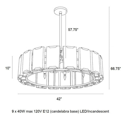 Rovira Alabaster Chandelier