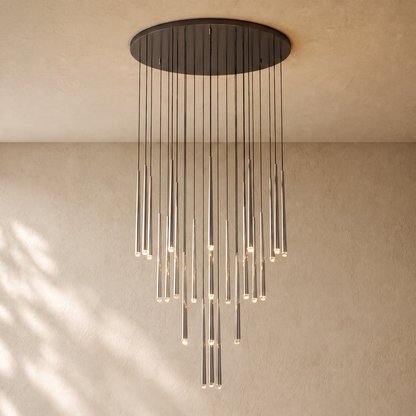 Aquitaines Round Chandelier 18", 24", 30", 48"