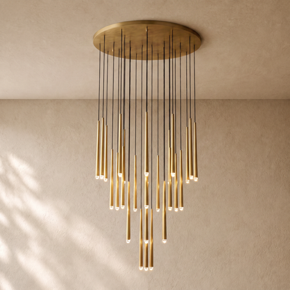 Aquitaines Round Chandelier 18", 24", 30", 48"