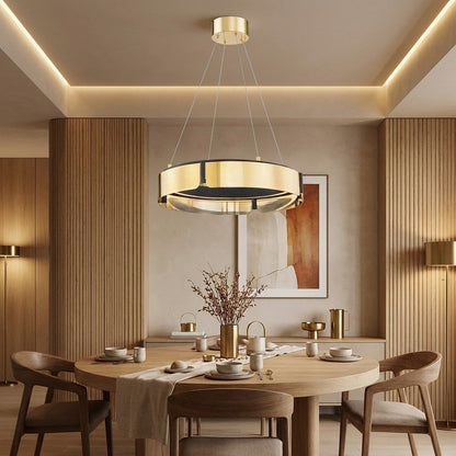 Tribeca Modern Brass Chandelier