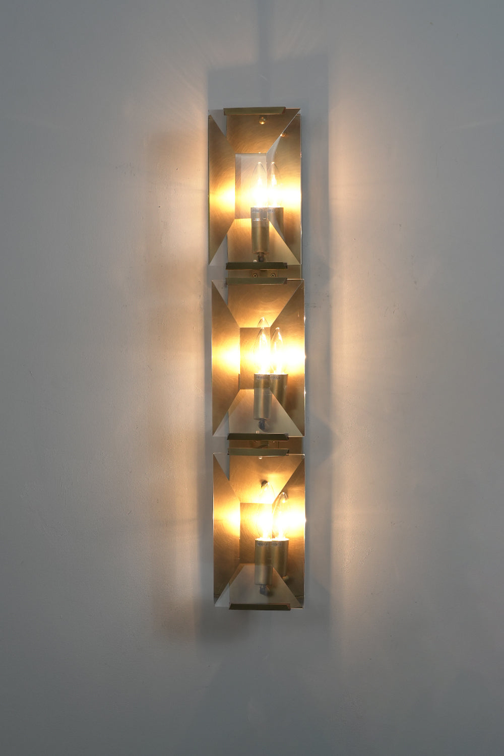 Triple Sparkling Faceted Wall Light - view 14 | morylighting