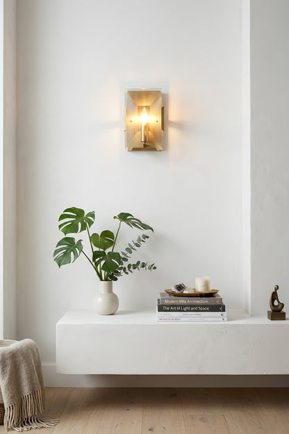 Triple Sparkling Faceted Wall Light - view 5 | morylighting