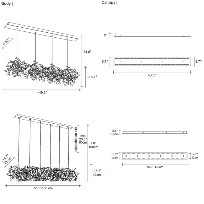 Vespera Linear Chandelier