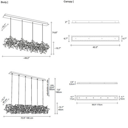 Vespera Linear Chandelier