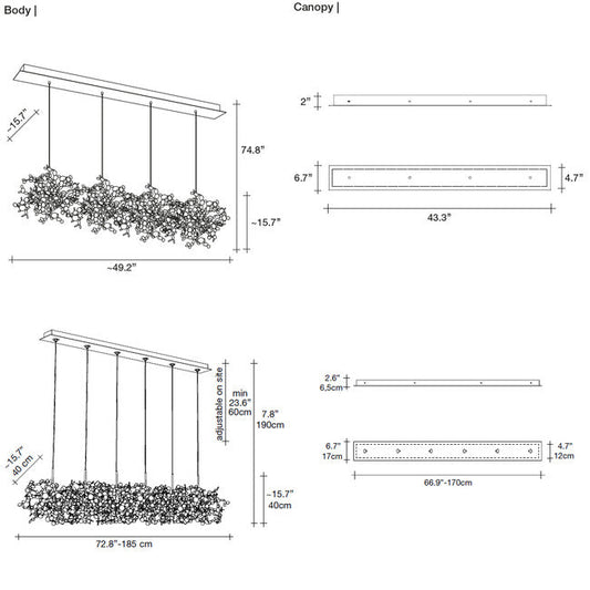 Vespera Linear Chandelier
