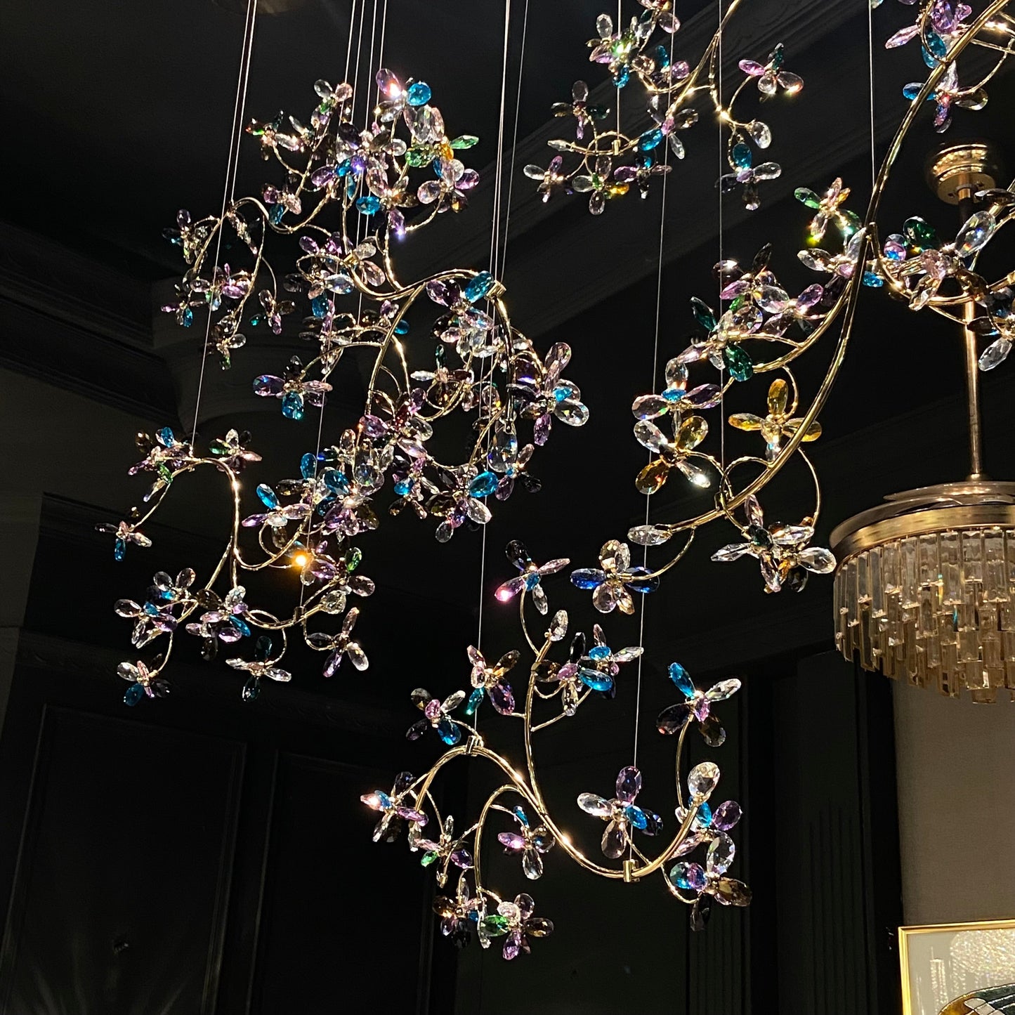 Morylighting Opulent Bloom Crystal Branch Chandelier - Background Shot