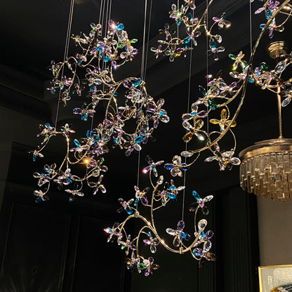 Morylighting Opulent Bloom Crystal Branch Chandelier - Background Shot