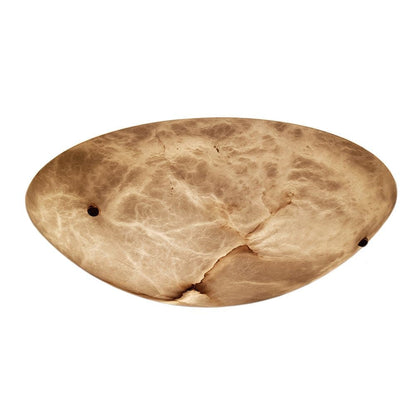 Vintage Round Alabaster Ceiling Lamp