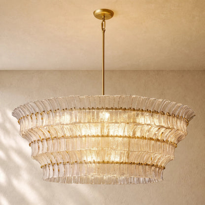 Romanion Glass Round Chandelier