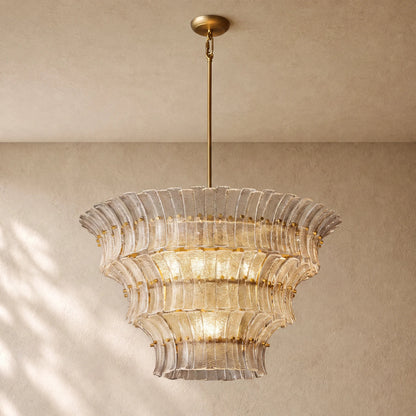 Romanion Glass Round Chandelier