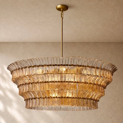 Romanion Glass Round Chandelier