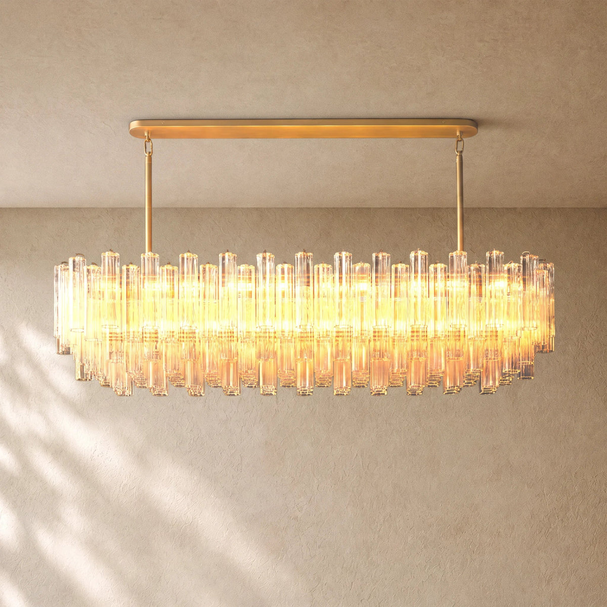 Tronchy Glass Linear Chandelier