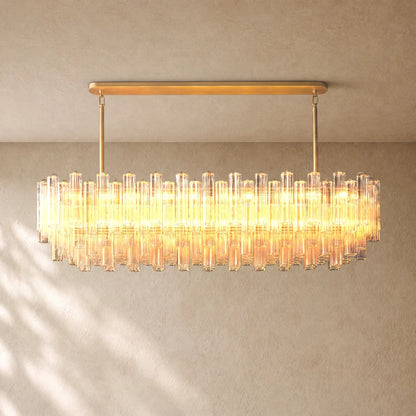 Tronchy Glass Linear Chandelier