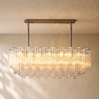 Tronchy Glass Linear Chandelier