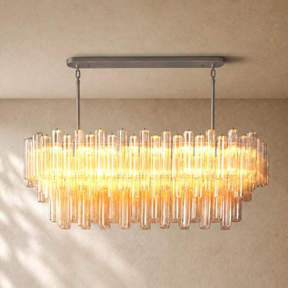 Tronchy Glass Linear Chandelier
