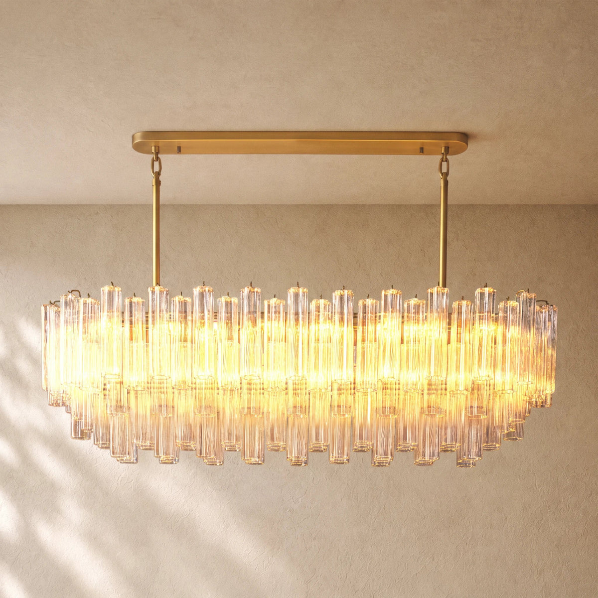 Tronchy Glass Linear Chandelier