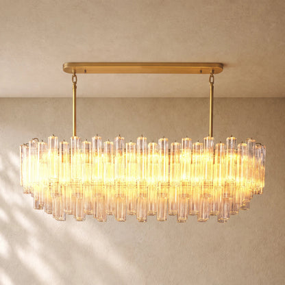 Tronchy Glass Linear Chandelier
