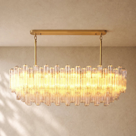 Tronchy Glass Linear Chandelier