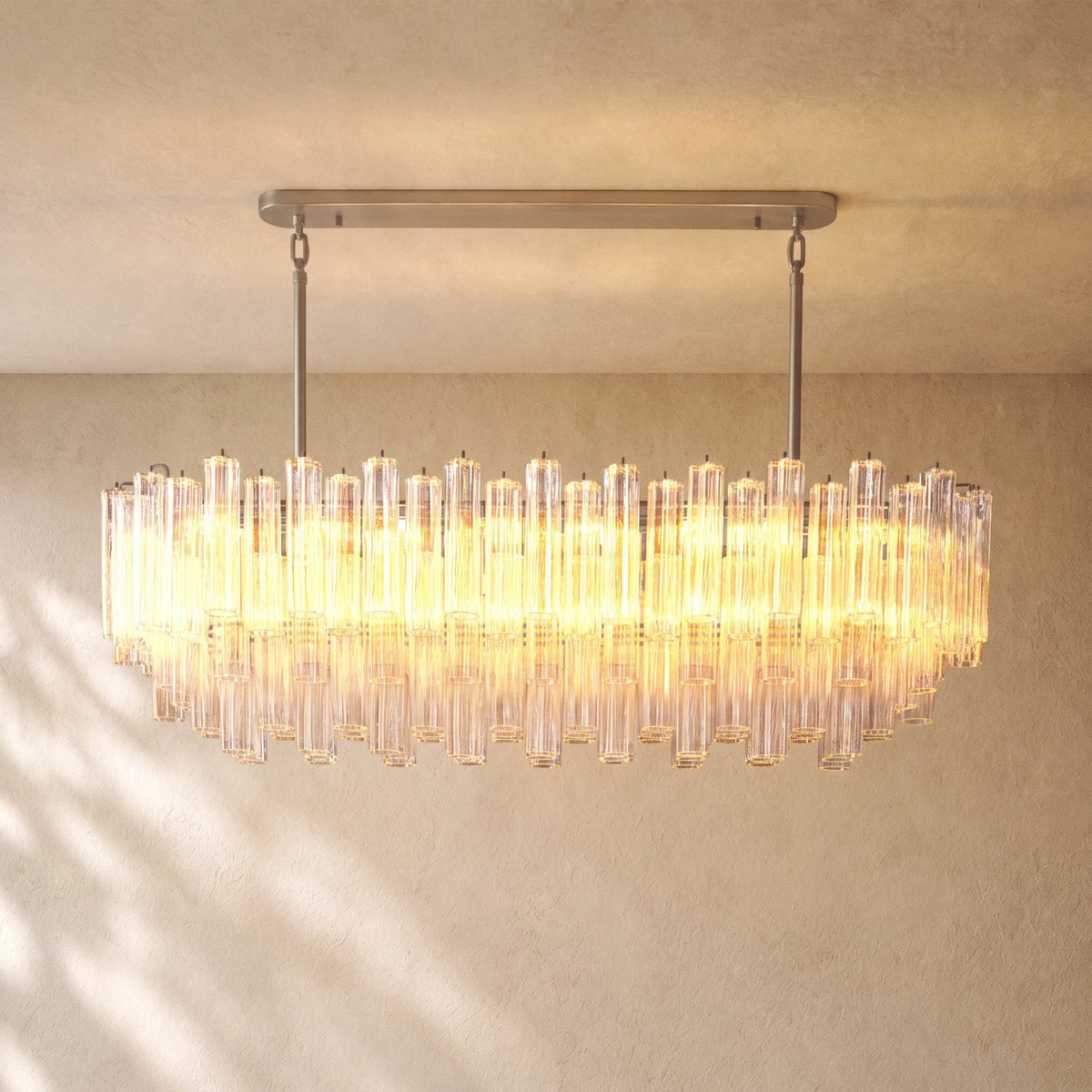 Tronchy Glass Linear Chandelier