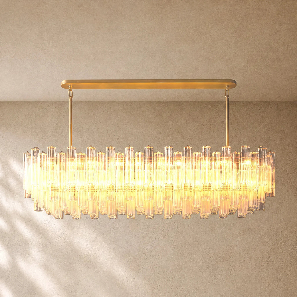 Tronchy Glass Linear Chandelier