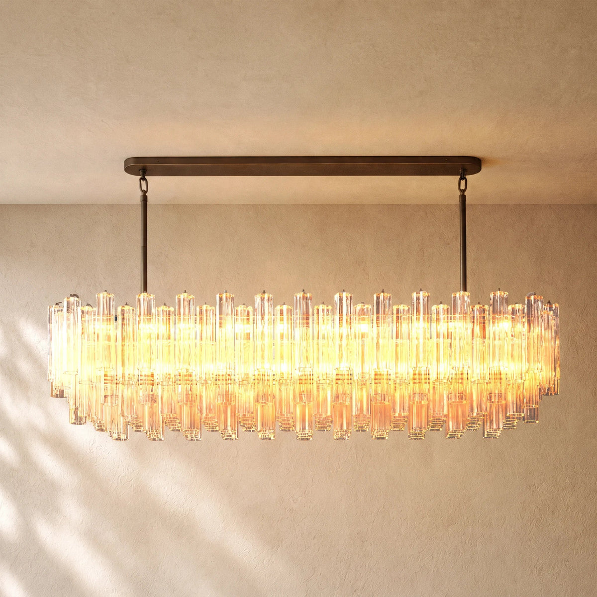 Tronchy Glass Linear Chandelier