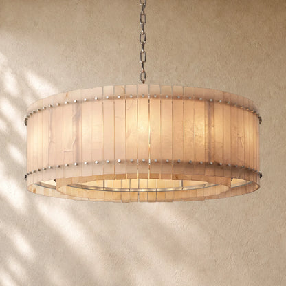 San Marcon Alabaster Round Chandelier