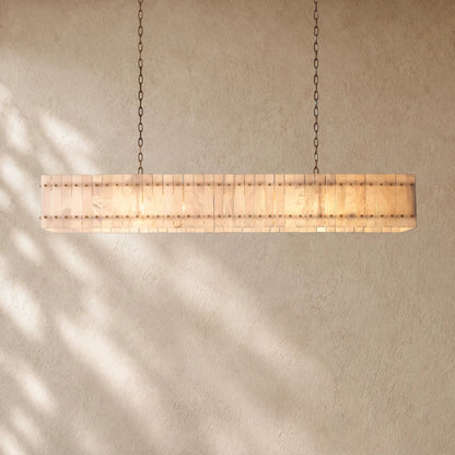 San Marcon Alabaster Linear Chandelier