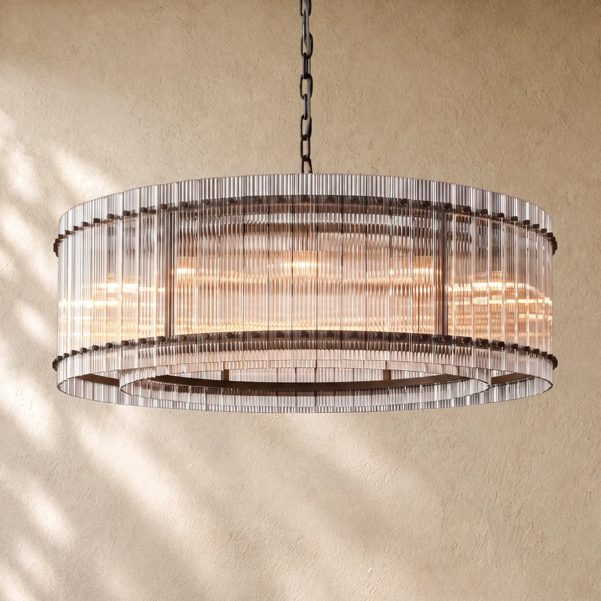 San Marcon Glass Round Chandelier