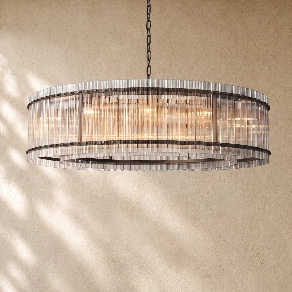 San Marcon Glass Round Chandelier