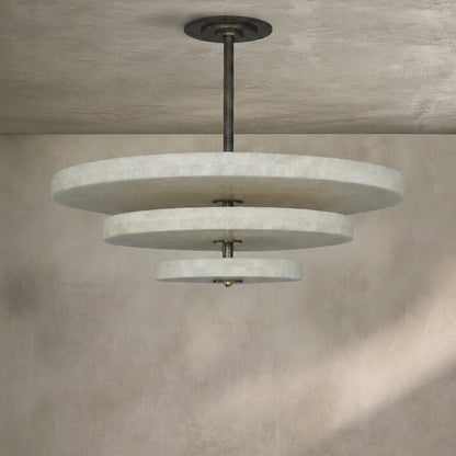 White onyx pendant light